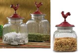 COUNTRYSIDE ROOSTER JAR STORAGE CANISTER~PARK DESIGNS  