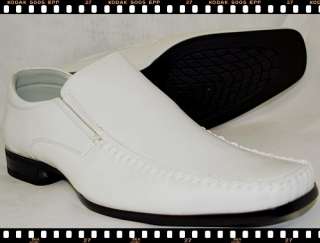 NEW STYLE LOAFERS SLIP   ON WHITE MENS SHOES UK SIZE 8  