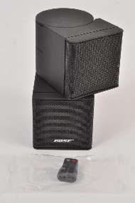 Black BOSE Jewel Cube Speaker w/ Black AC 2 Adapter  