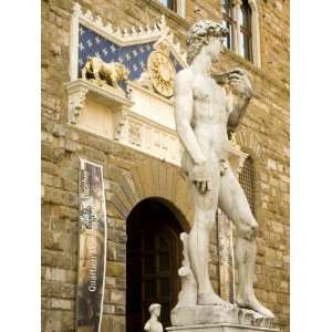 Statue of David, Palazzo Vecchio, Florence, UNESCO World Heritage Site 