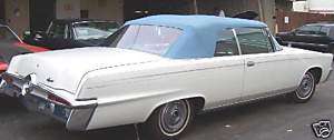 CHRYSLER IMPERIAL 67 68 CONVERTIBLE TOP+WINDOW   WHITE  