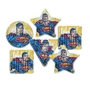 SUPERMAN SUPER HERO BIRTHDAY PARTY SUPPLIES PARTY FAVORS (6) Plastic 