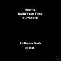 How to Build Your First Surfboard DVD surfboards  
