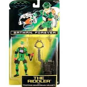   Batman Forever Riddler with Brain Drain Helmet Action Figure Toys