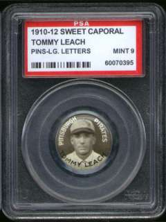 1910 P2 Sweet Caporal Pin Tommy Leach LL PSA 9 Pirates  
