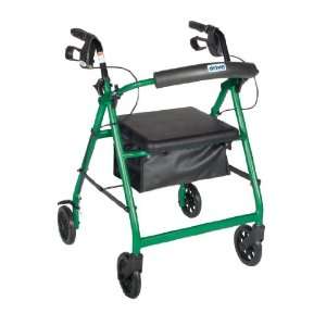 Rollator with Fold Up and Removable Back Support, Padded Seat 