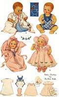 Pattern Pack for 11 Tiny Tears, Dy Dee Baby Dolls  