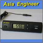 LCD Digital Temperature Clock Meter 1.5V Battery Power