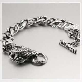 316l stainless steel dragon chain men s bracelet 4 huge heavy