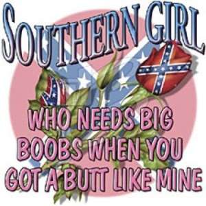 SHIRT   REBEL & REDNECK   Southern Girl~Butt   SM XL  