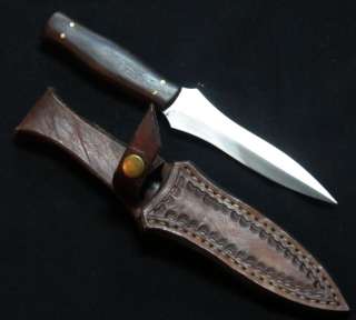 HIGH QUALITY CUSTOM THROWING KNIFE WITH A FINE DAMASCUS BLADE  