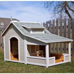  Precision Outback Savannah Dog House with Porch Pet 