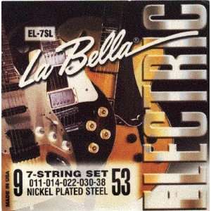  La Bella Electric Seven String Guitar Light, .009   .053 
