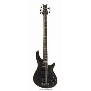  Schecter C 4 Custom Bass Guitar (Aged Black) Musical 