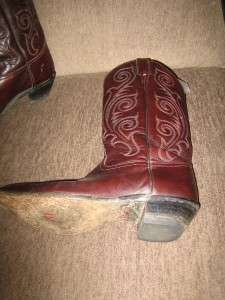 TONY LAMA Womens Full Leather Western Boots Size 10B Style VL1981 