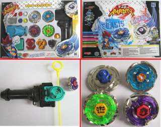   Beyblade Metal Fusion String Rip cord Launcher Gyroscope Toy Set
