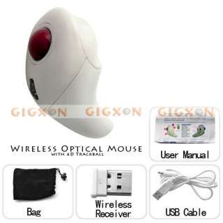 Wireless Optical Mouse with 4D Trackball   10 Meters Range