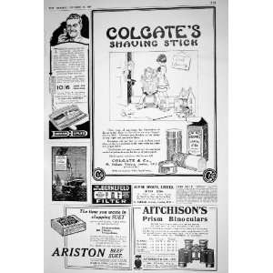  1920 ADVERTISEMENT COLGATE SHAVING STICK ARISTON BEEF SUET 