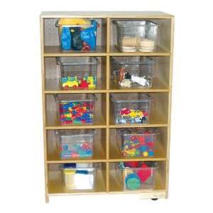   Wood Designs Vertical 10 Tray Storage Cubby