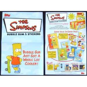  Simpsons Bubble Gum Promotional Poster 2002 Everything 