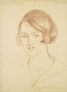 Agnes M Richmond Original Drawing Portrait 1920s LISTED  