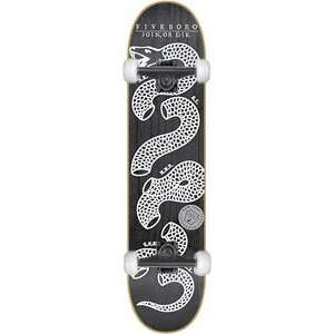  5BoroNYC Pensyl Join Or Die Seal Skateboard   8.0 Black w 