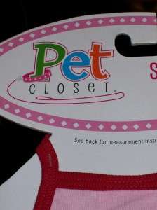 Pet Closet Dress flower dog summer clothing pink XS M  
