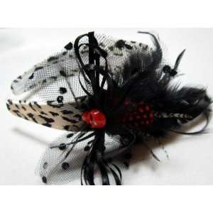    NEW Super Cute Rockabilly Bow with Skull Headband, Limited. Beauty