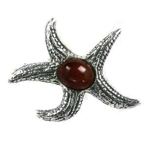   Sterling Silver Little Museum Collection Star Fish Pin 19th Century