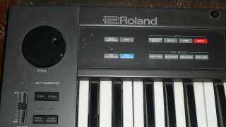 VINTAGE ROLAND JUNO 2 SYNTHESIZER KEYBOARD AS IS FOR PARTS REPAIR 