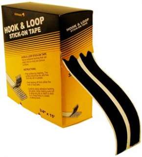 Velcro Type Hook & Loop Adhesive Tape, 3/4, 15 foot long, Black 