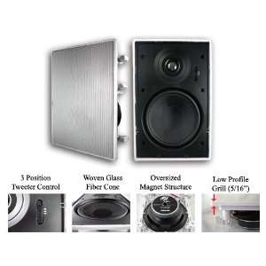    6N Home Theater In Wall Surround Sound Stereo Speakers Electronics