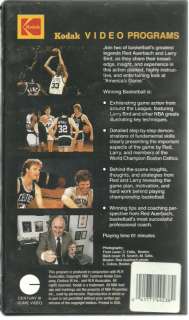 Larry Bird Red Auerbach Basketball Tips Strategies VHS  