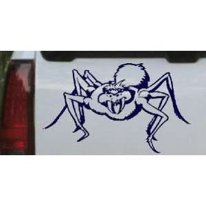 Spider Animals Car Window Wall Laptop Decal Sticker    Navy 22in X 13 