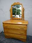 MAPLE DRESSER WITH MIRROR BY VIRGINIA HOUSE #1290