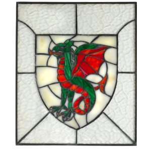  The Wyvern Dragon Stained Glass Window Arts, Crafts 