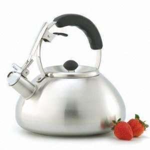   Stainless Steel Whistling Tea Kettle   brushed finish Kitchen