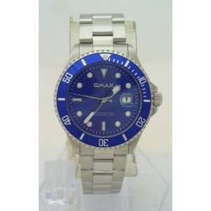   Watches Blue Dial With Date Water Resistant 50M Stainless Steel Band