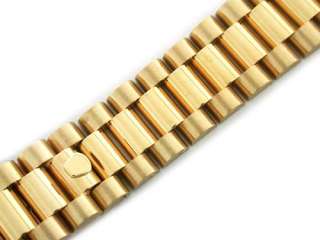 MENS 18KY PRESIDENT WATCH BAND FOR ROLEX 19MM DATE  