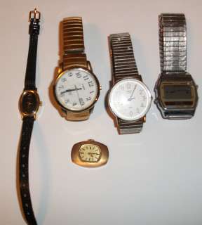 Lot 5 Watches Repair Parts All Timex Mens Ladies  