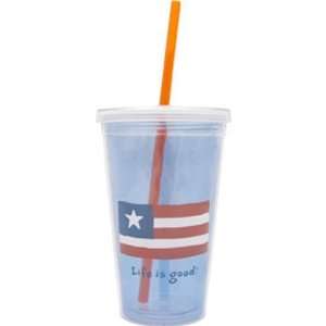  Reusable Flag Cup and Straw