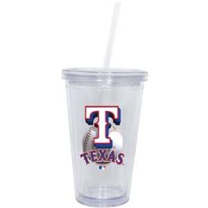    Texas Rangers Double Wall Tumbler with Straw