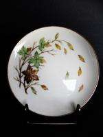 HALSEY FINE CHINA SWIRLING LEAVES BREAD BUTTER PLATE(s  