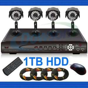 CCTV Surveillance Video System 1000GB HDD 8 Channel DVR Cameras 
