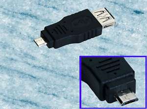 Micro USB Host OTG Adapter for Motorola XOOM WiFi  