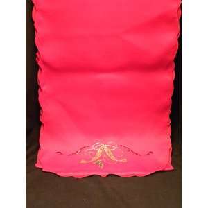   Red Cutwork Holiday Nouveau 70 Christmas Table Runner