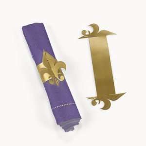  Fleur De Lis Napkin Rings   Tableware & Napkins Kitchen 