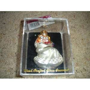   Christmas Ornament (Woman in wedding dress hugging Maid of Honor