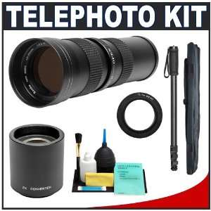 Kenko 420 800mm Telephoto Zoom Lens with 2x Teleconverter (420 1600mm 