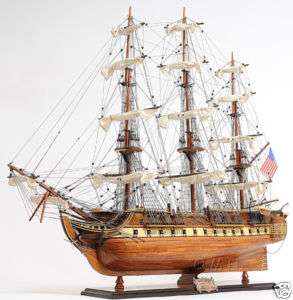 USS Constitution Wood Tall Ship Model Sailboat 38 Boat  